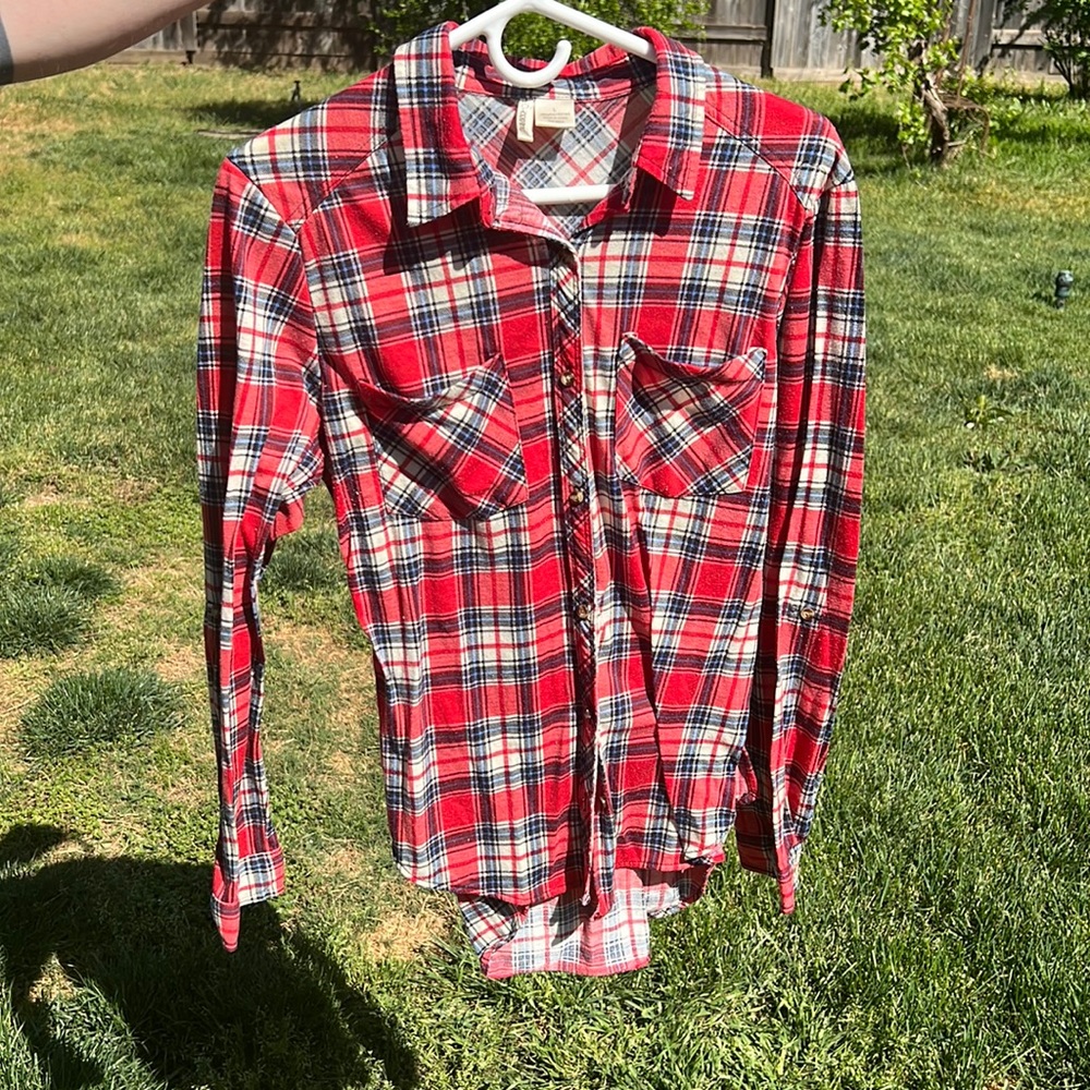 Passport plaid button up